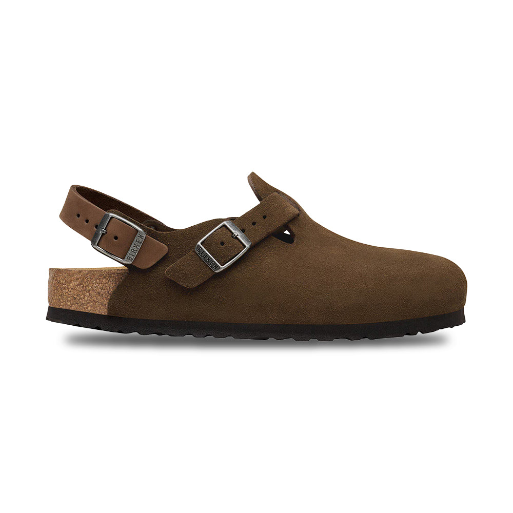 Birkenstock Mens Tokio Slides in Brown Color