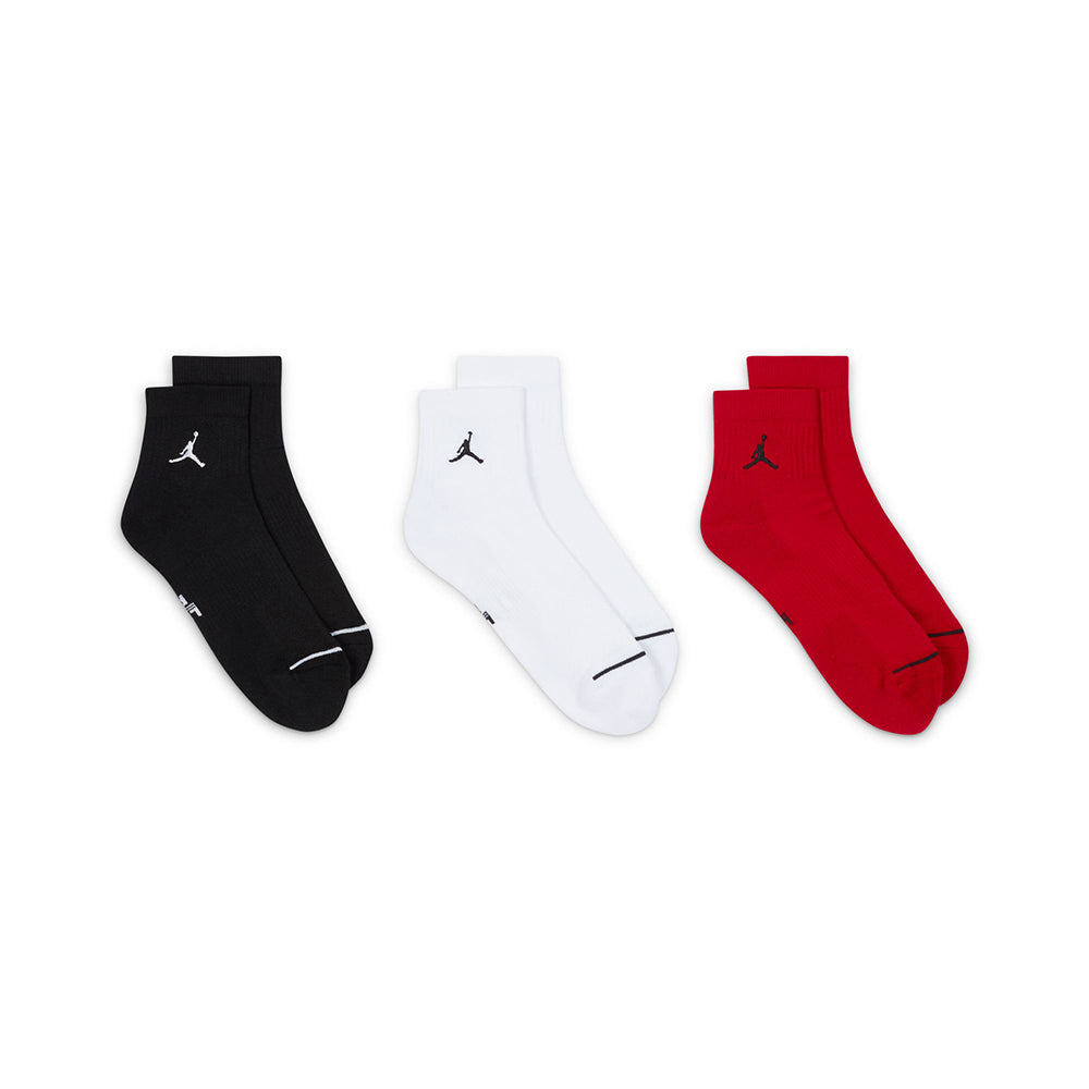 Nike Unisex Jordan 3Pk Everyday Ankl Socks in Multi Color
