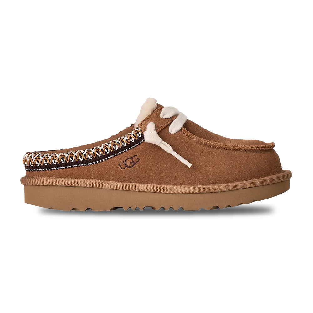 Ugg Kids Tasman Mule Slides in Brown Color