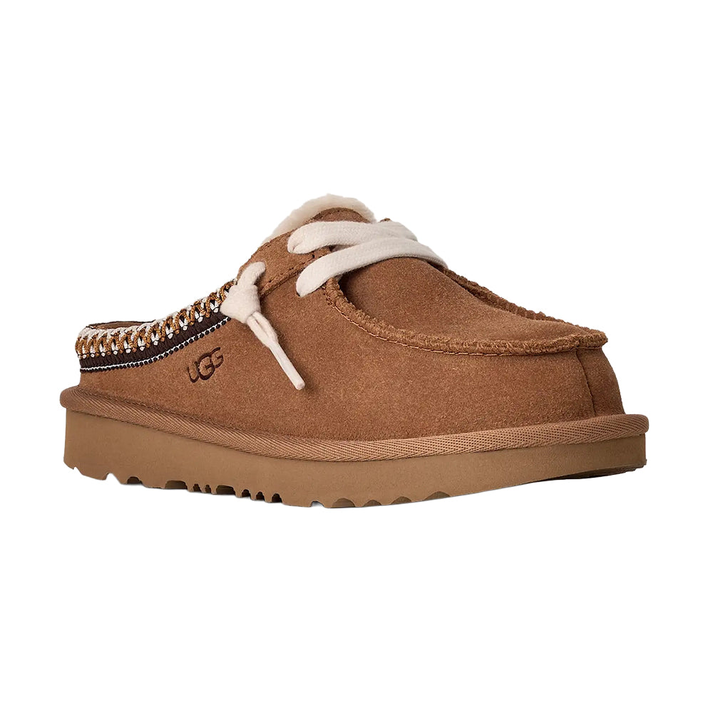 Ugg Kids Tasman Mule Slides in Brown Color