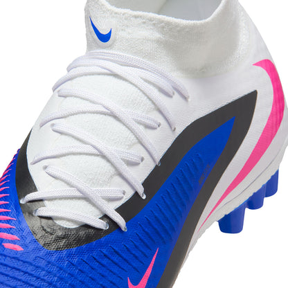 Nike Unisex Phantom 6 High academy Ag Soccer Cleats in Blue Color