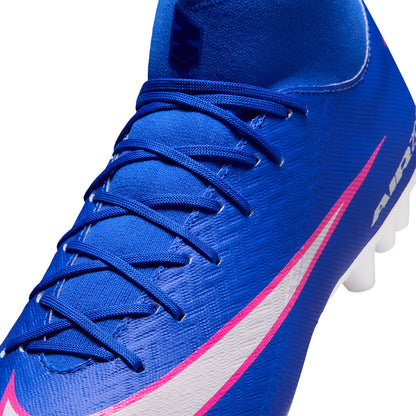 Nike Unisex Zm Superfly 10 academymy Ag Soccer Cleats in Blue Color