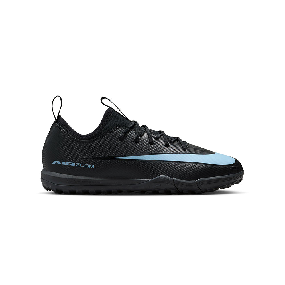 Nike Kids Zoom Vapor 16 academy TF Turf Cleats in Black Color