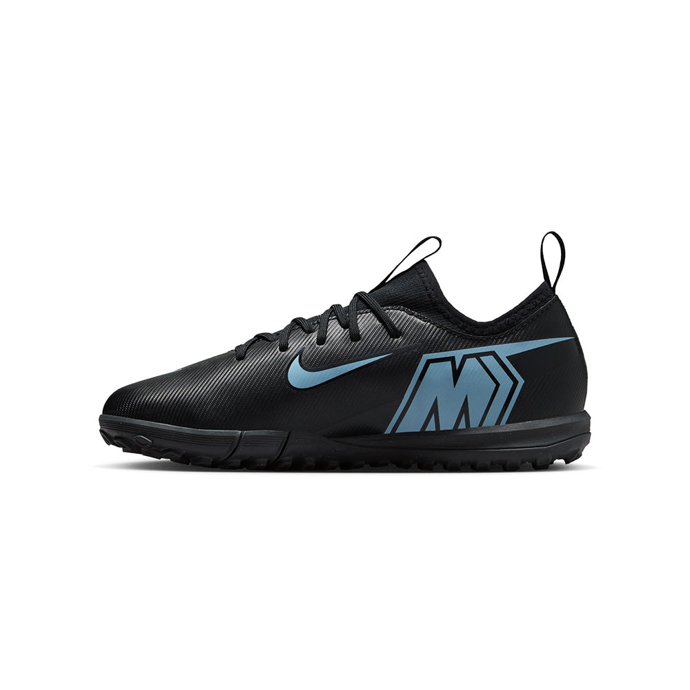 Nike Kids Zoom Vapor 16 academy TF Turf Cleats in Black Color