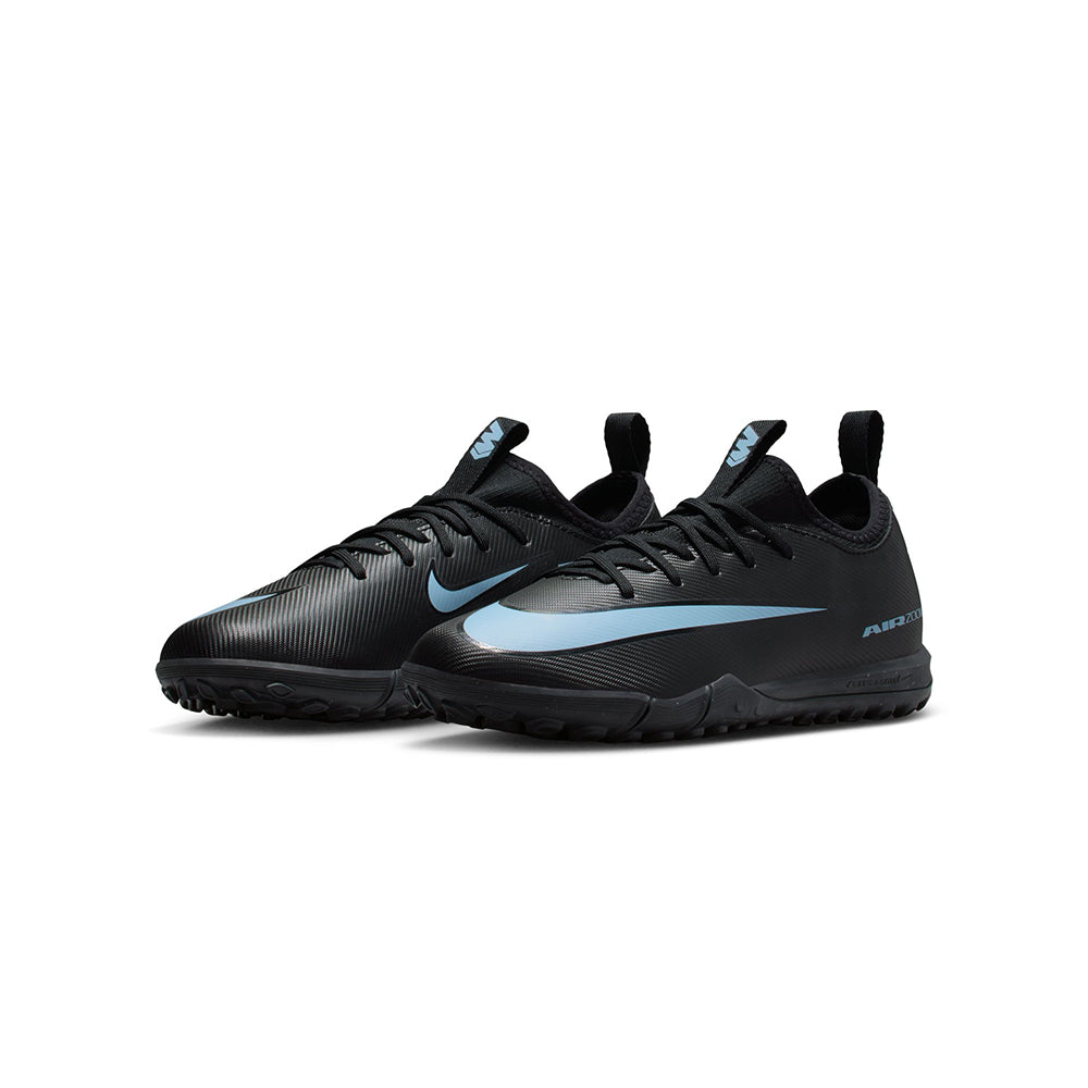 Nike Kids Zoom Vapor 16 academy TF Turf Cleats in Black Color