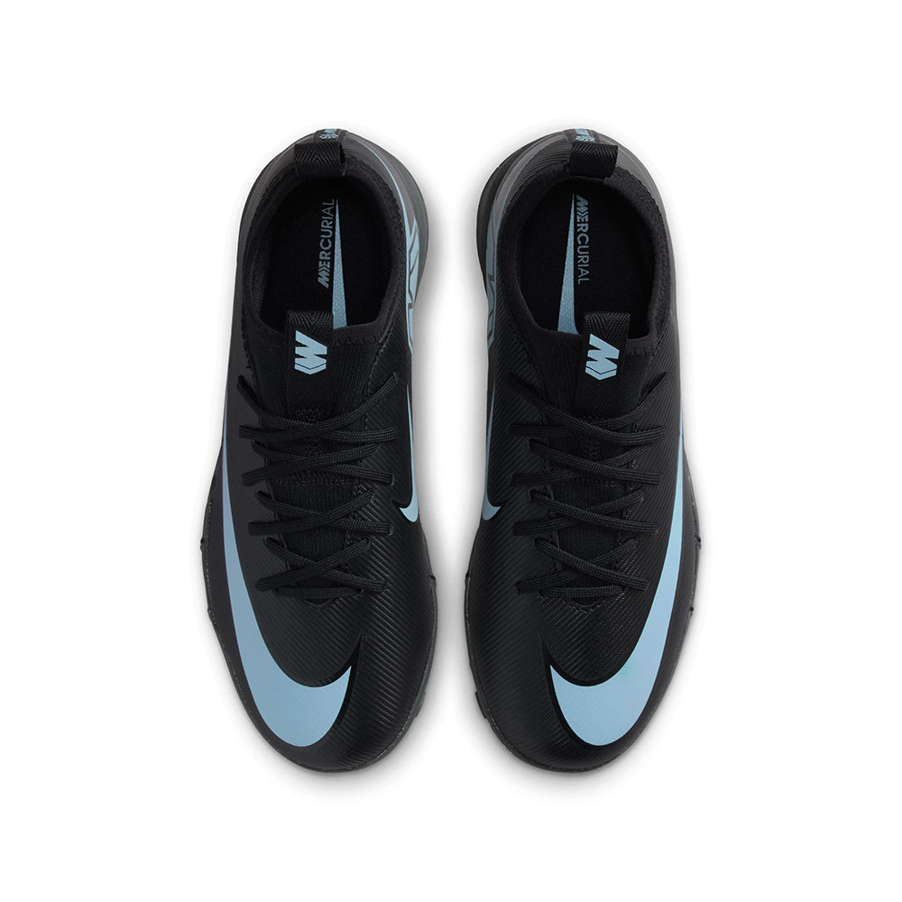 Nike Kids Zoom Vapor 16 academy TF Turf Cleats in Black Color
