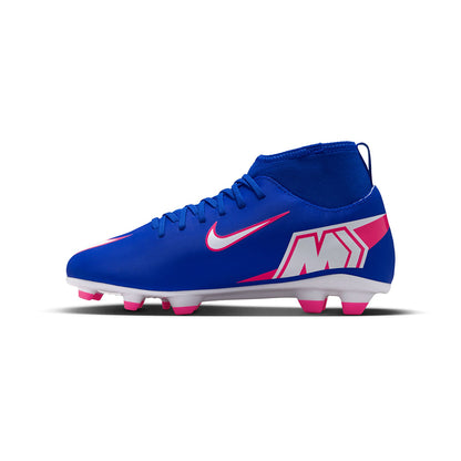 Nike Kids Superfly 10 Club FG/MG Soccer Cleats in Blue Color