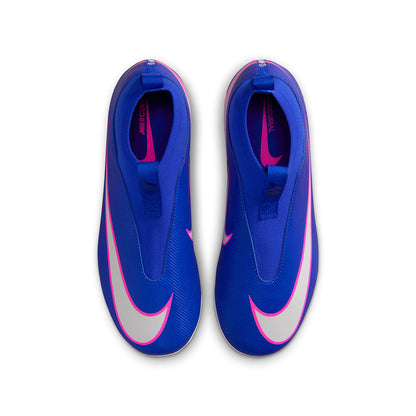 Nike Kids Zm Superfly 10 AC Ag Turf Cleats in Blue Color