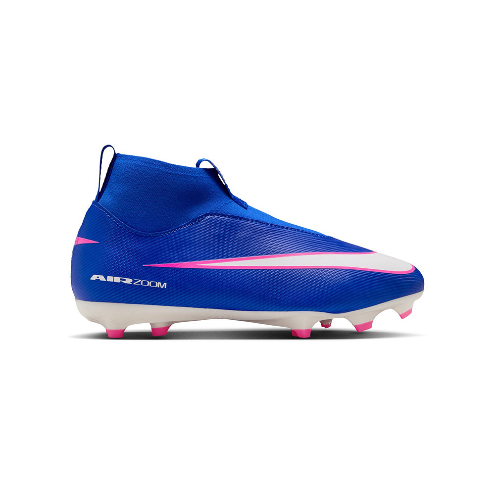 Nike Kids mercurial superfly 10 academy FG Soccer Cleats in Blue Color