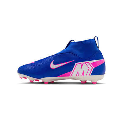 Nike Kids mercurial superfly 10 academy FG Soccer Cleats in Blue Color