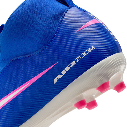 Nike Kids mercurial superfly 10 academy FG Soccer Cleats in Blue Color
