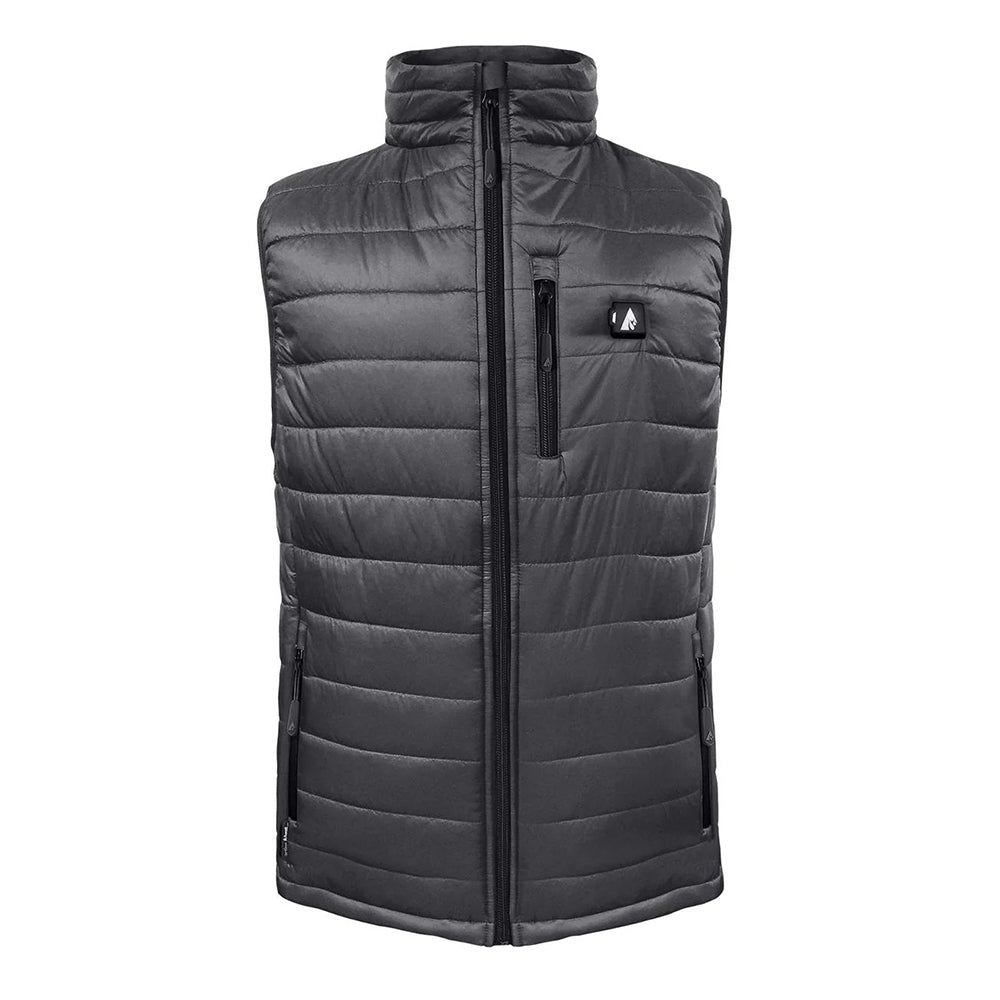 Actionheat Mens M/Puffer Vest Electric Apparel in Grey Color