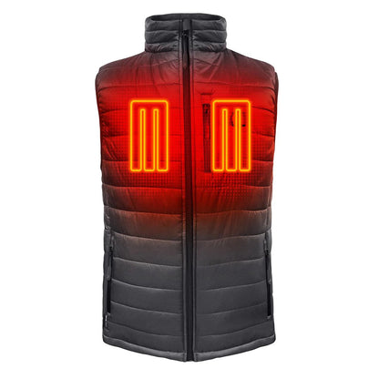 Actionheat Mens M/Puffer Vest Electric Apparel in Grey Color