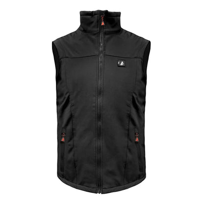 Actionheat Mens M/Softshell Vest Electric Apparel in Black Color