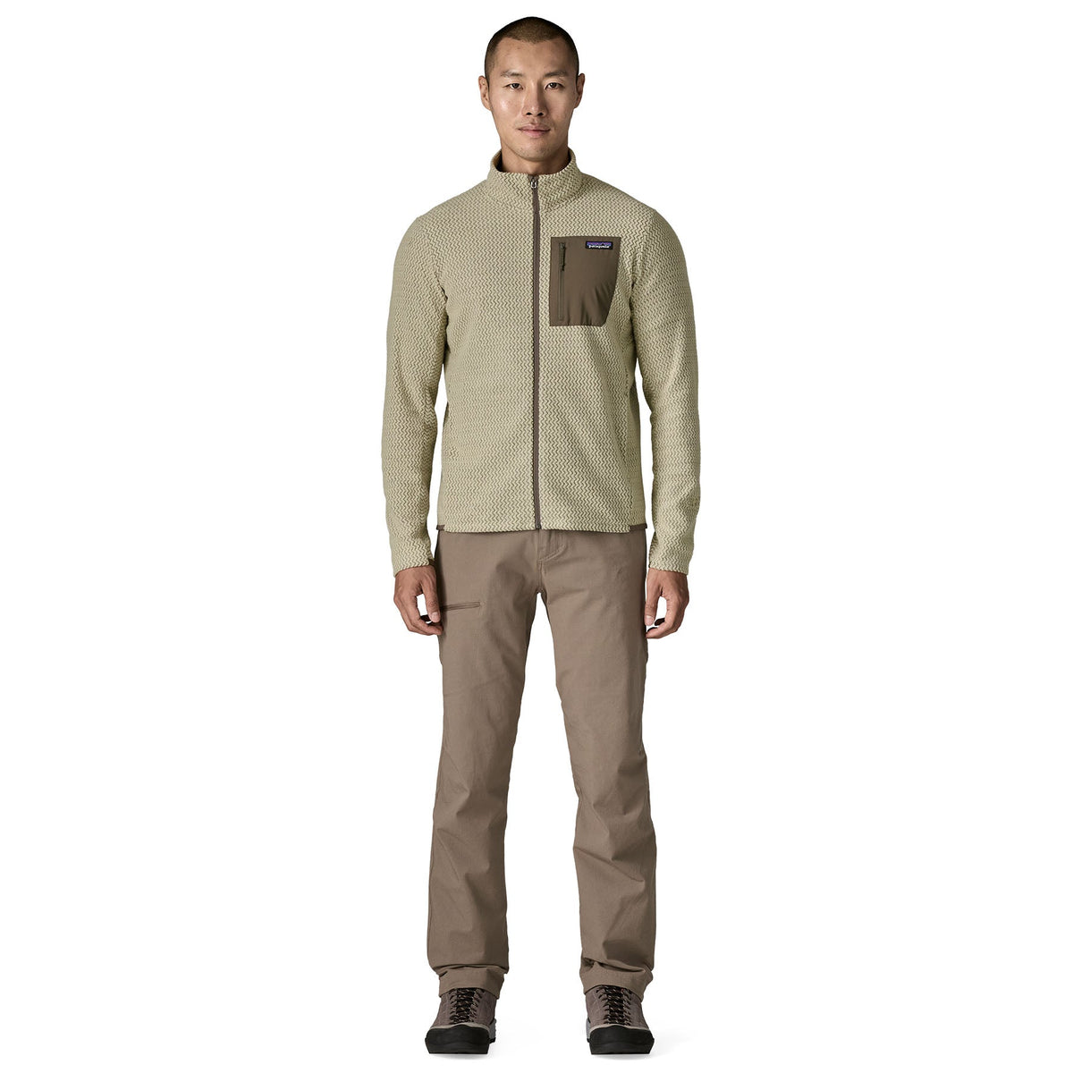 Patagonia Mens R1 Air Jkt Midlayer in Grey Color