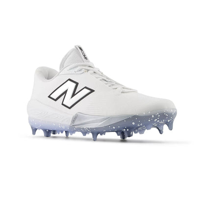 New Balance FuelCell Compv4 Baseball Cleats in White Color