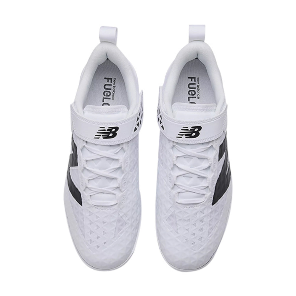 New Balance FuelCell 4040 V8 Molded Baseball Cleats in White Color