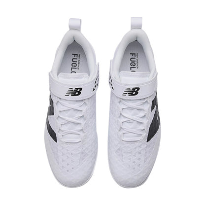 New Balance FuelCell 4040 V8 Molded Baseball Cleats in White Color