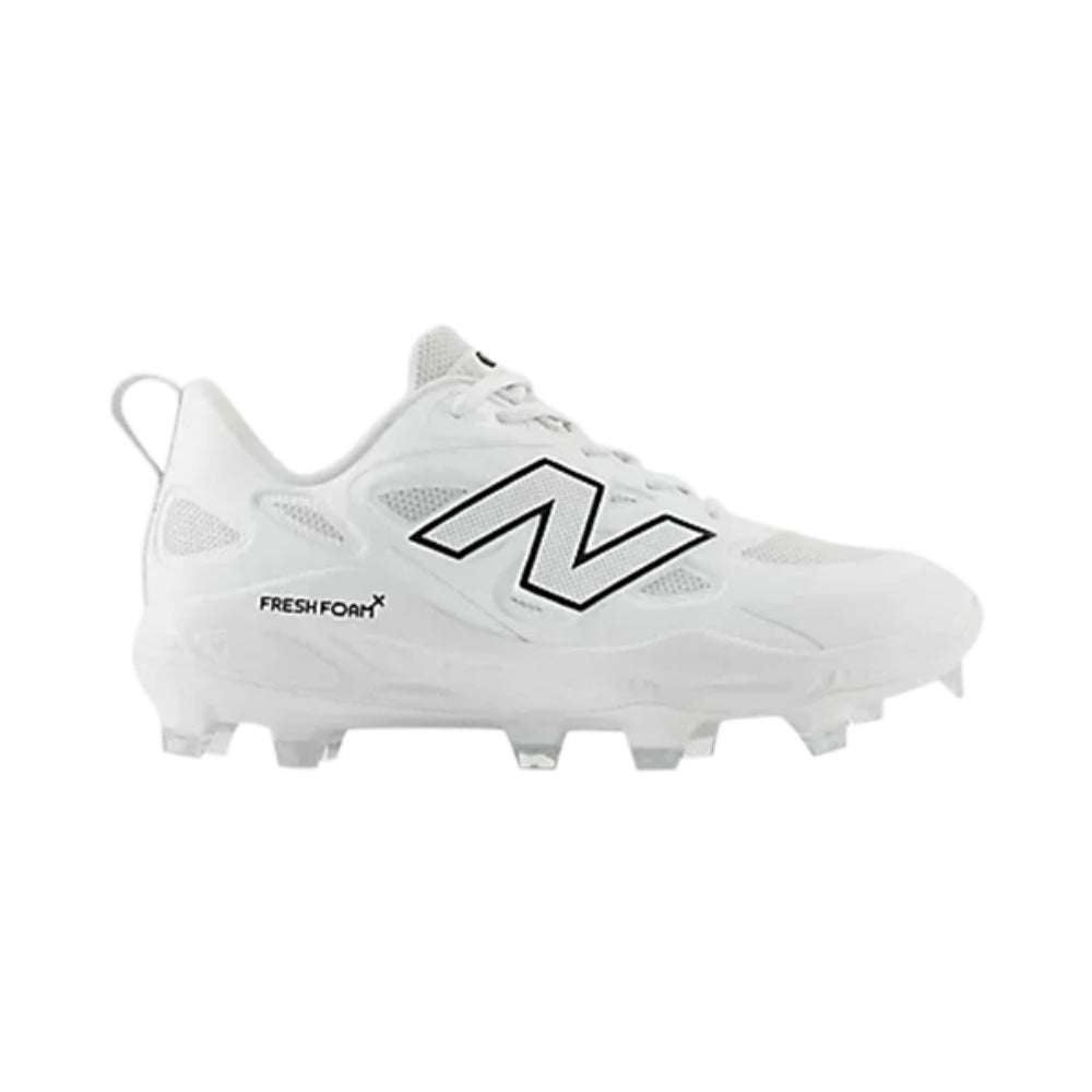 New Balance Fresh Foam X Velo V4 Mld Softball Cleats in White Color