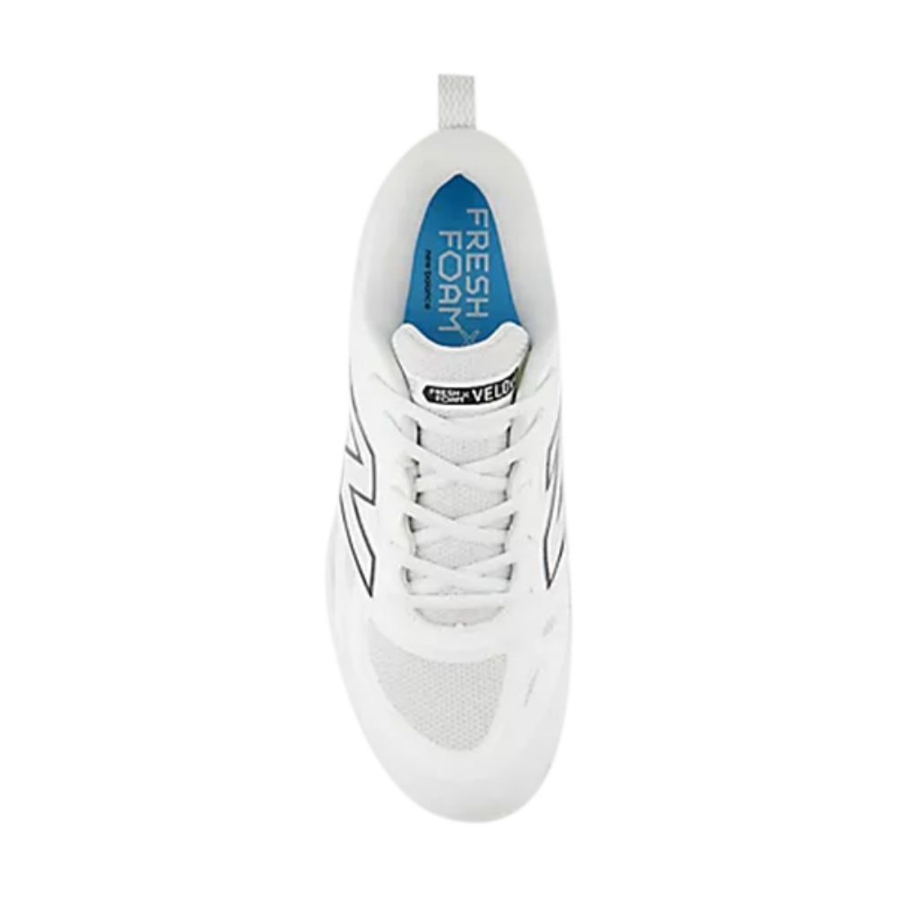 New Balance Fresh Foam X Velo V4 Mld Softball Cleats in White Color