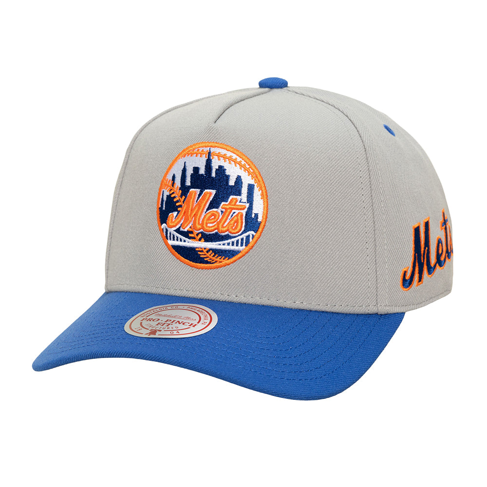 Mitchell And Ness new york mets Lgndry away Pro Snpbk Fan Apparel in Grey Color