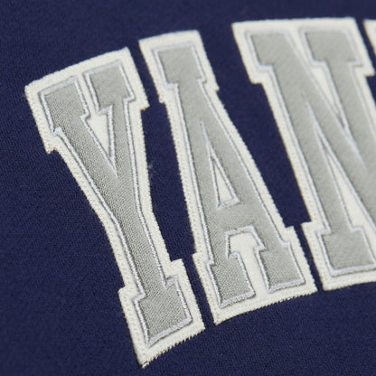 Mitchell And Ness new york yankees Courtside Btn Fleece Fan Apparel in Blue Color