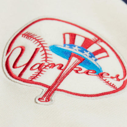 Mitchell And Ness new york yankees Courtside Btn Fleece Fan Apparel in Blue Color