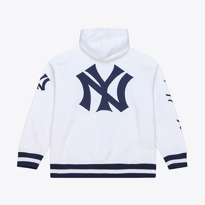 Mitchell And Ness new york yankees Artic White Flc Hood Fan Apparel in White Color
