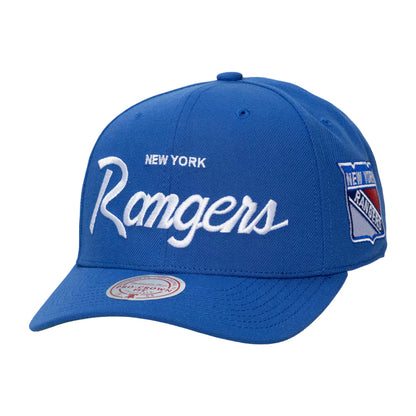 Mitchell And Ness new york rangers Head Coach Pro Snpbk Fan Apparel in Blue Color