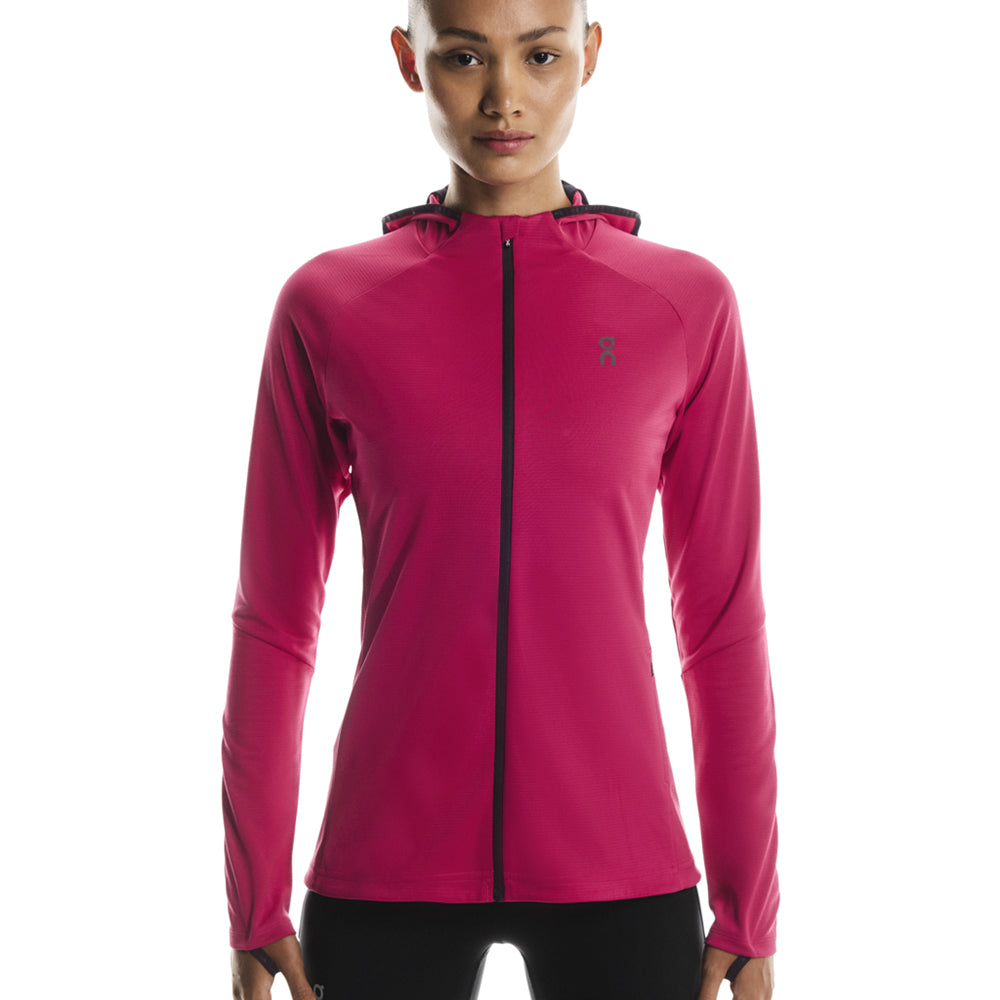 On W Climate Zip Hoodie Running Jackets in Red Color