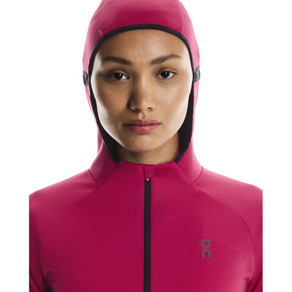 On W Climate Zip Hoodie Running Jackets in Red Color
