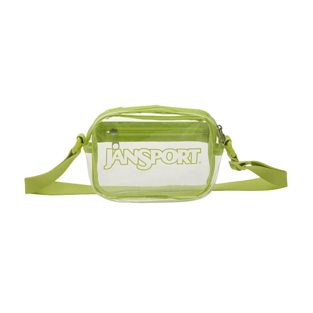 Jansport Clear Crossbody Bags in Green Color