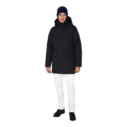 Quartz Co. Mens Champlain Parka City Coats in Black Color