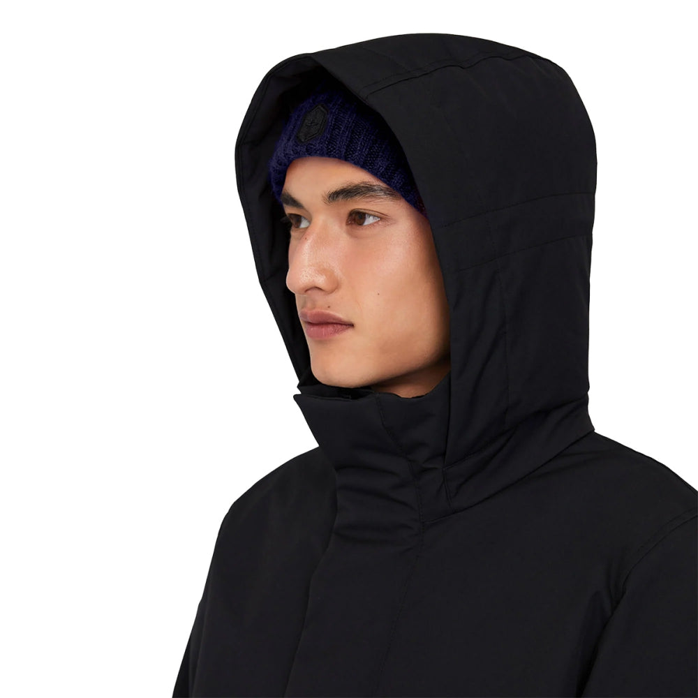 Quartz Co. Mens Champlain Parka City Coats in Black Color