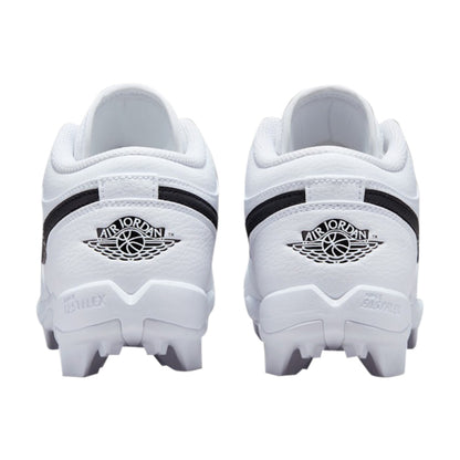 Jordan Kids Jordan 1 Low Fb Cleat Football Cleats in White Color