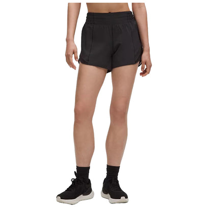 Lululemon Womens Hotty Hot Hr L Short 4In Shorts in Black Color