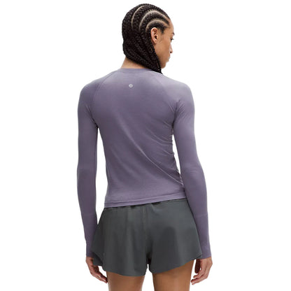 Lululemon Womens Swiftly Ls Shirt 2.0 Wl Tops in Purple Color