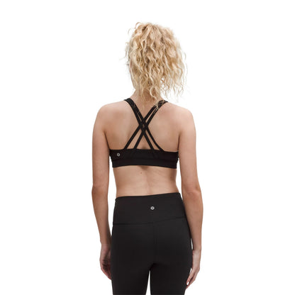 Lululemon Womens Energy Bra Ms B-D Cup Ev Sports Bras in Black Color