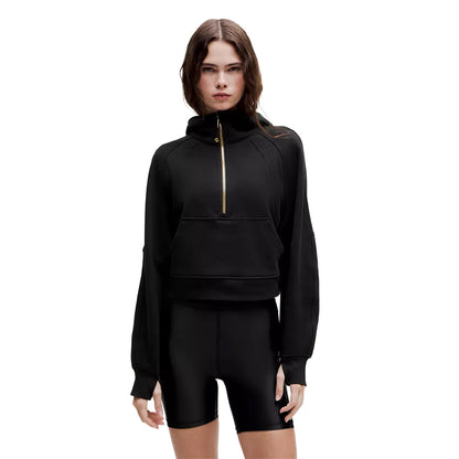 Lululemon Womens Scuba Oversized Funnel N Pullover in Black Color