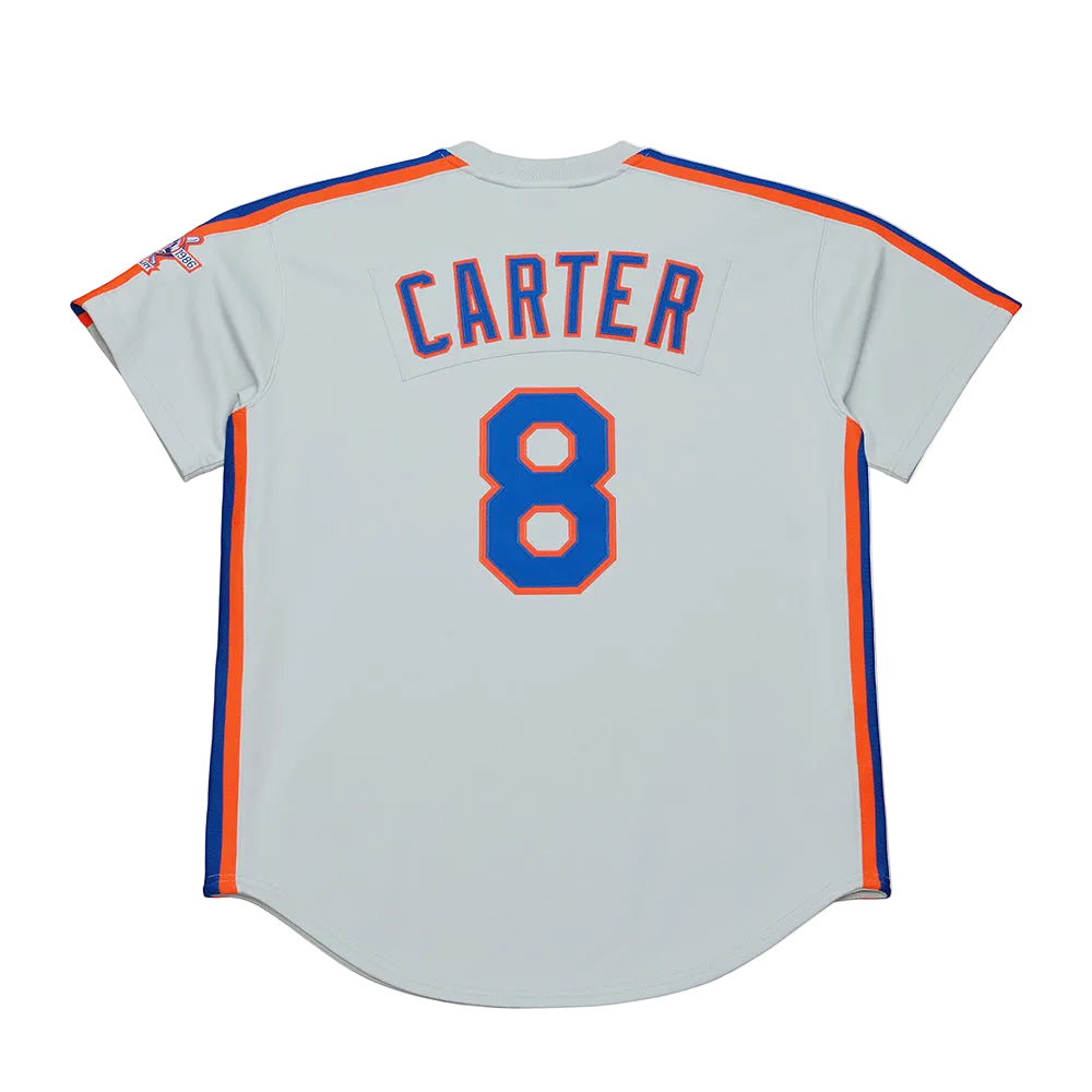 Mitchell And Ness Mens Nym'86 Auth Carter Jrsy Fan Apparel in Grey Color