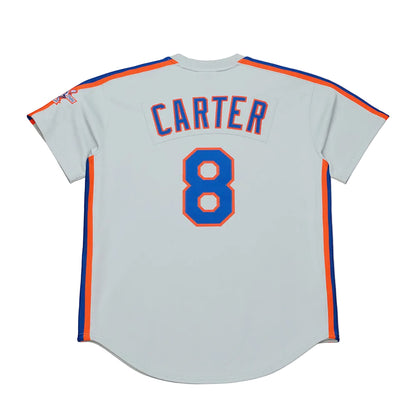 Mitchell And Ness Mens Nym'86 Auth Carter Jrsy Fan Apparel in Grey Color