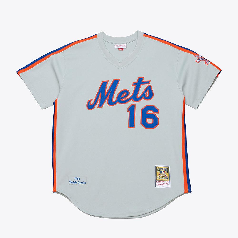 Mitchell And Ness Mens Nym'86 Auth Gooden Jrsy Fan Apparel in Grey Color