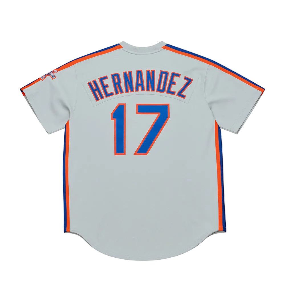 Mitchell And Ness Mens Nym'86 Auth Hernandez Js Fan Apparel in Grey Color