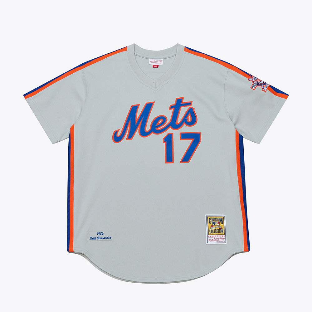Mitchell And Ness Mens Nym'86 Auth Hernandez Js Fan Apparel in Grey Color