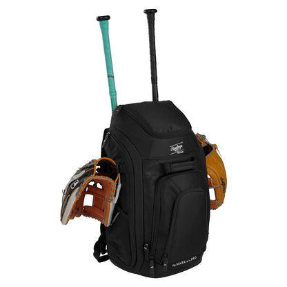 Rawlings Legion 2 Player Backpack Bags in Black Color