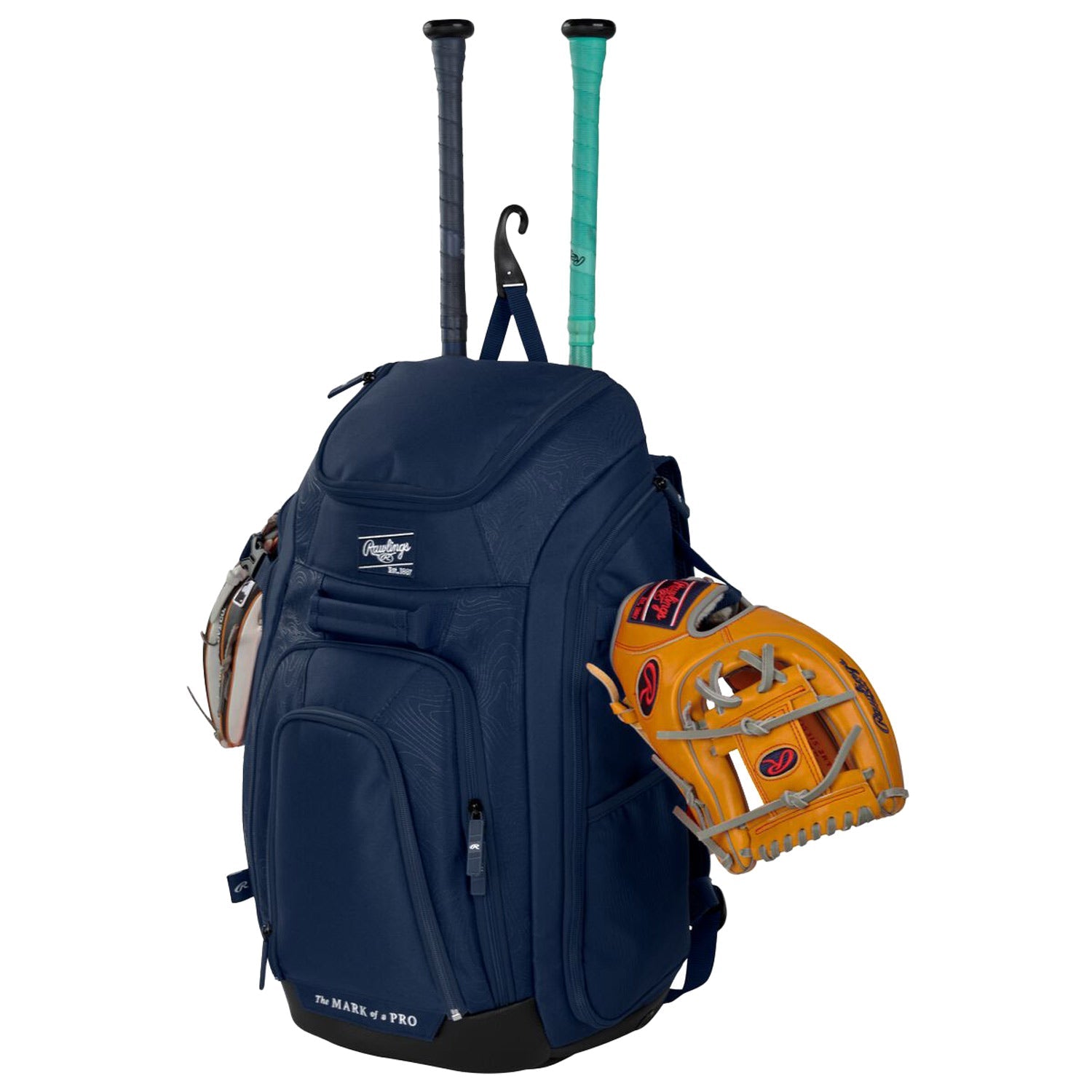 Rawlings Legion 2 Player Backpack Bags in Blue Color