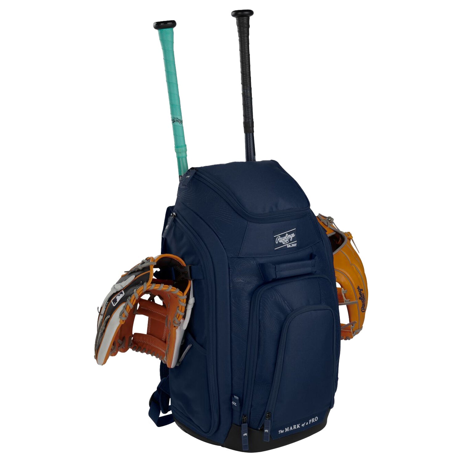 Rawlings Legion 2 Player Backpack Bags in Blue Color