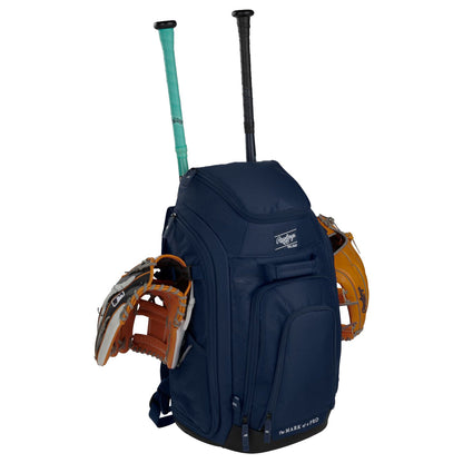 Rawlings Legion 2 Player Backpack Bags in Blue Color