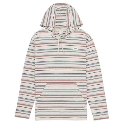 Hurley Og Hooded Poncho Tops in White Color