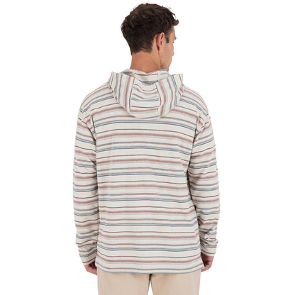 Hurley Og Hooded Poncho Tops in White Color